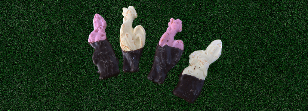 l'originale guimauve de Pâques au chocolat noir
