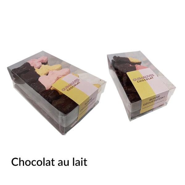 duo de guimauves de Pâques chocolat au lait